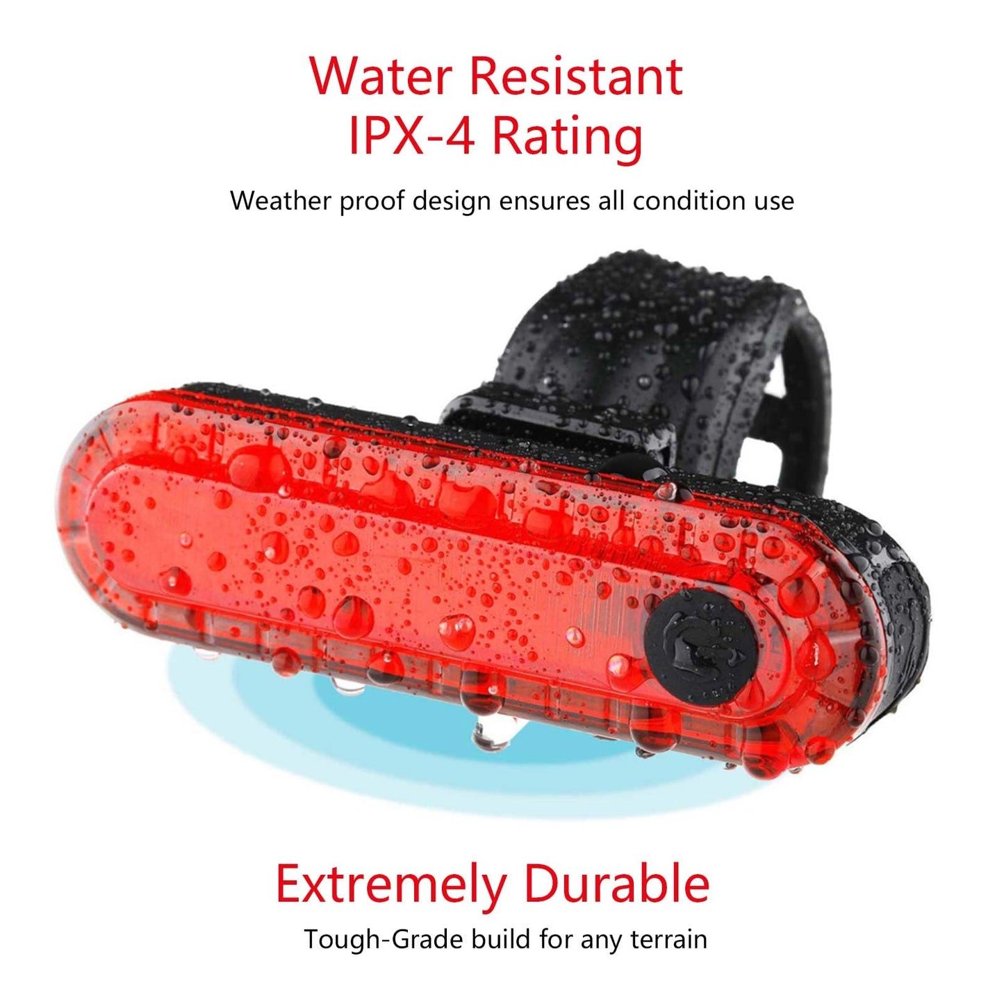 Bike Tail Light Rechargeable 2 Pack, Rear Red Bike Light for Night Riding, Back Bicycle Taillights with Great Battery Life, Easy to Install On Any Bike Trailer or Helmet