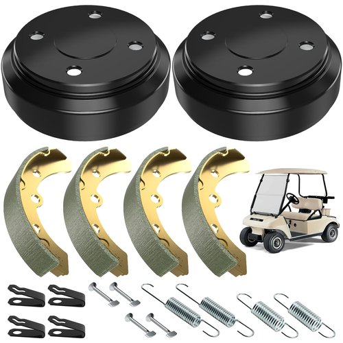 Enekerp Club Car Brake Repair Kits Fit Club Car DS 1995-UP and Precedent 2004-UP, Golf Cart Brake Drums/Hubs & Brake Shoes/Brake Pads & Brake Spring Kits, OEM Replace# 101791101 1018232-01 101816301