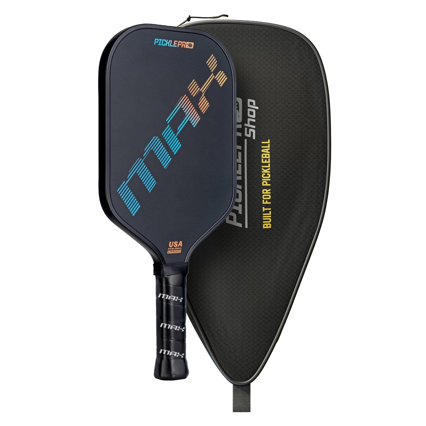 Premium Carbon Fiber Pickleball Paddles – Thermoformed Pickleball Paddle, Pro Tournament, USAP Approved, Spin Control Power Pickle Ball Paddle, Cover Included