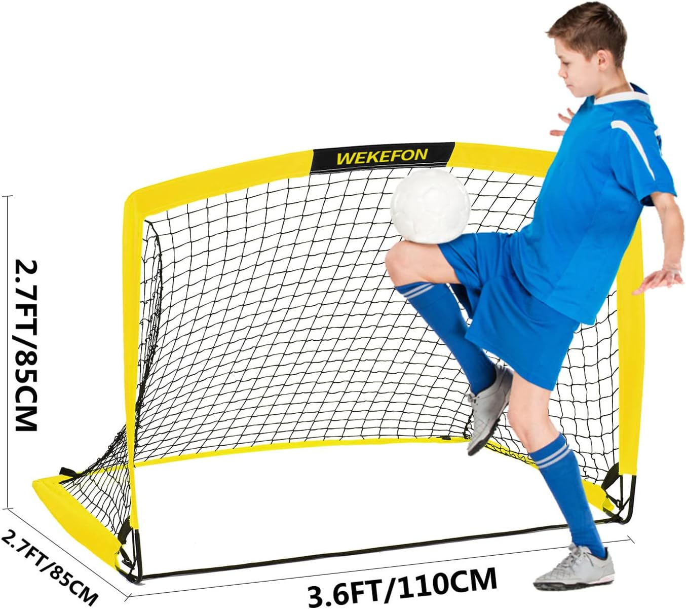 Skiennix Portable Soccer Goal - Arched Design with Carry Bag - 5x3.1ft for Kids & Adults