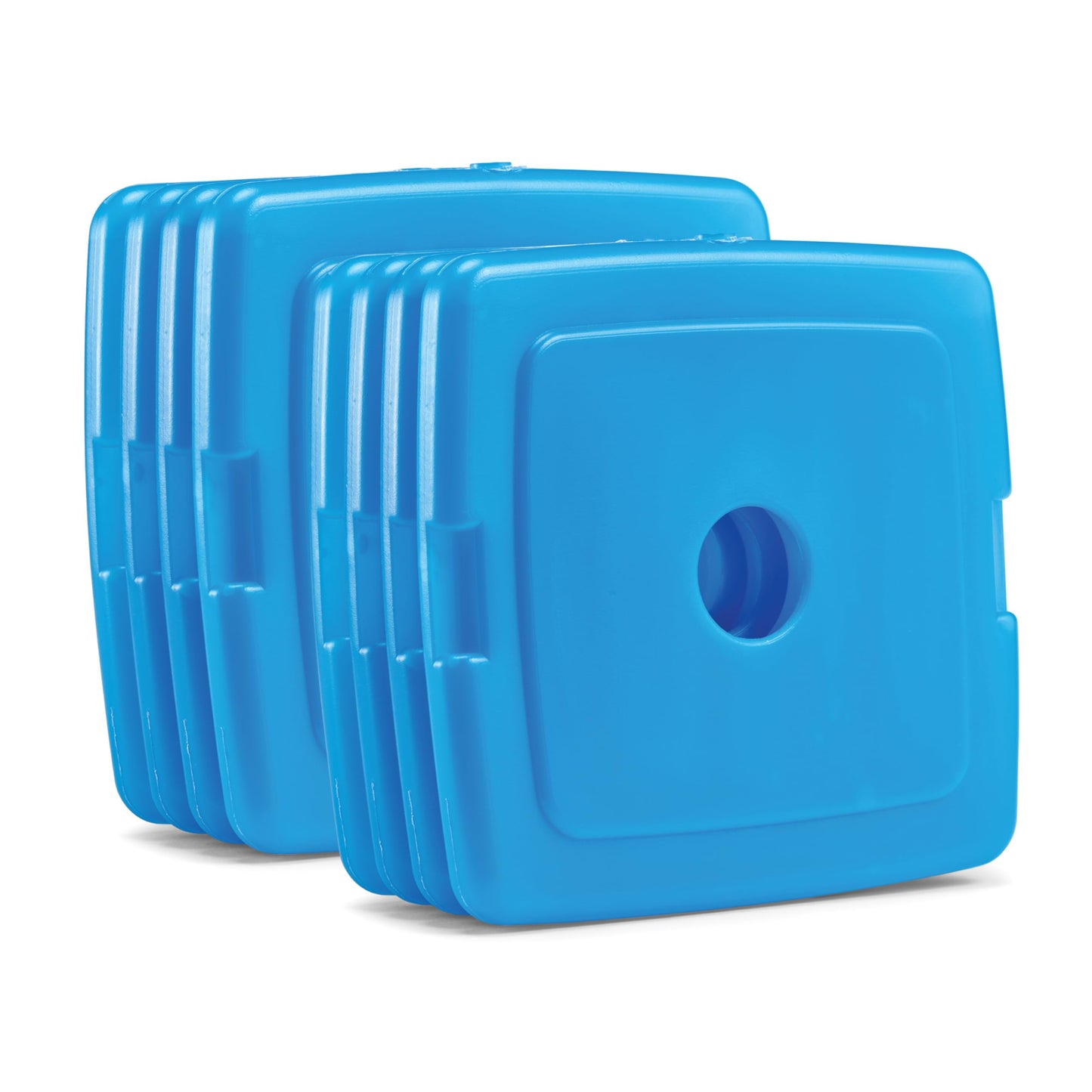 Cool Coolers by Fit & Fresh Kids Clear Blue Ice Packs, Quick Freeze, Space-Saving, Reusable Ice Pack for Lunch Boxes & Coolers