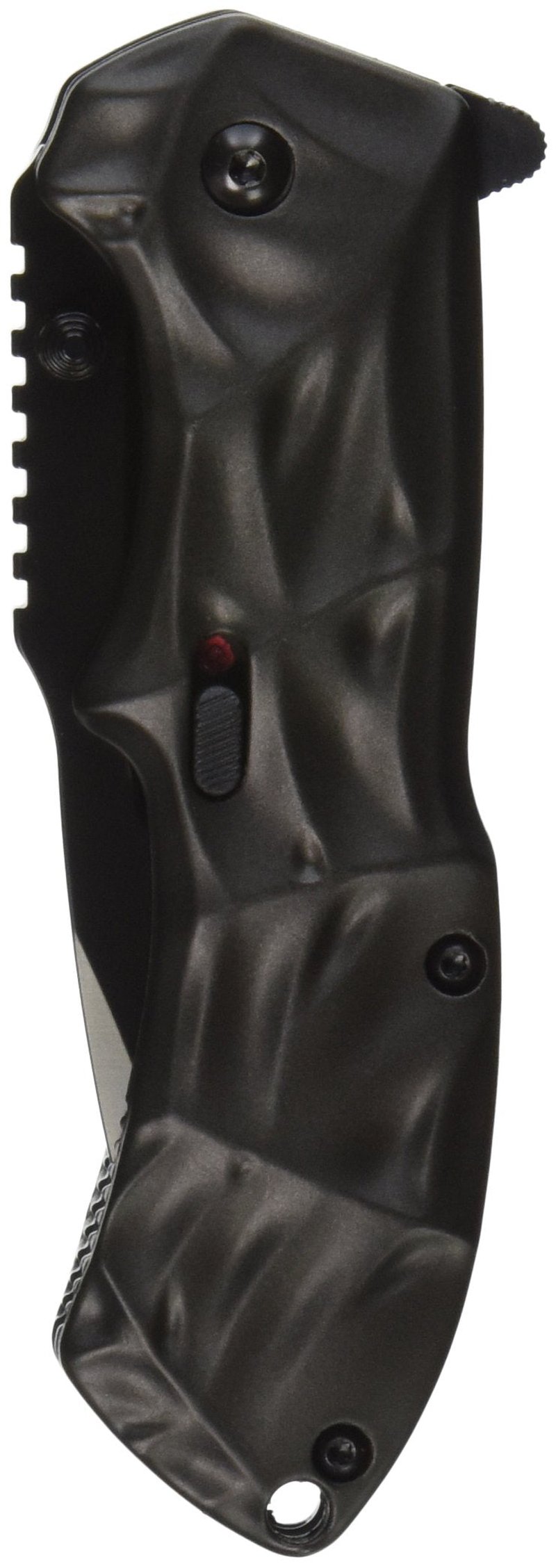 Smith & Wesson Black Ops SWBLOP3 7.7in S.S. Assisted Opening Knife with 3.4in Drop Point Blade and Aluminum Handle for Outdoor, Tactical, Survival and EDC