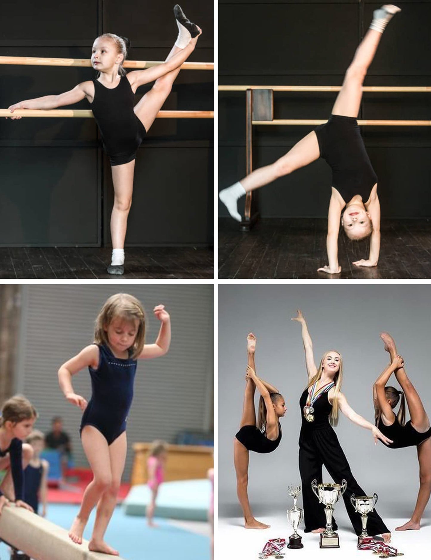 Arshiner Girls Ballet Leotards Dance Gymnastic Outfits Crisscross Straps Sleeveless Tank Dancewear