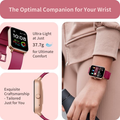 Fitness Tracker, 1.8" Smart Watches with Heart Rate/Blood Oxygen/Sleep Monitor, Alexa Built-in & Answer/Make Calls, Step Counter Fitness Watch with 101+ Sports Mode, IP68 Waterproof for Android iPhone