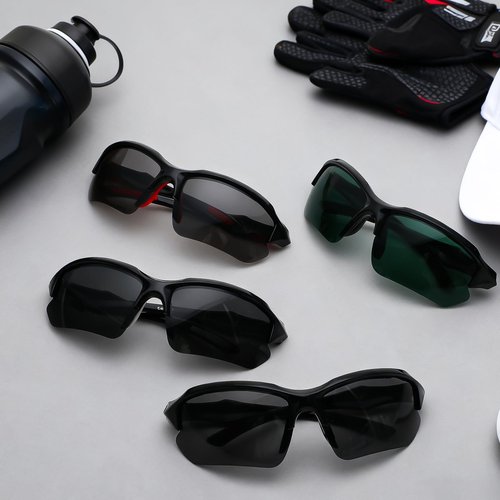 GGSTDDUP 4 PACK Polarized Sport Sunglasses for Women&Men UV Protection,Lightweight Running Cycling Fishing Sunglasses Outdoor Shades Black