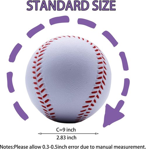 Magicorange Foam Baseball - Perfect for Training, Soft Toss, Batting, Fielding & Pitching Practice