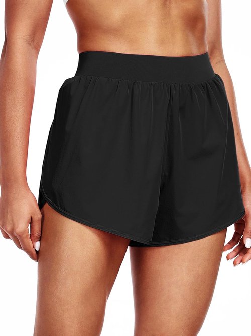 CADMUS Women's 2-in-1 Workout Shorts - Athletic Gym Running Shorts with Compression Liner
