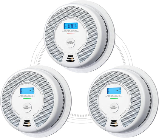 X-Sense XP0H-SN Smoke and Carbon Monoxide Detector Combo - 10-Year Battery, Easy Install