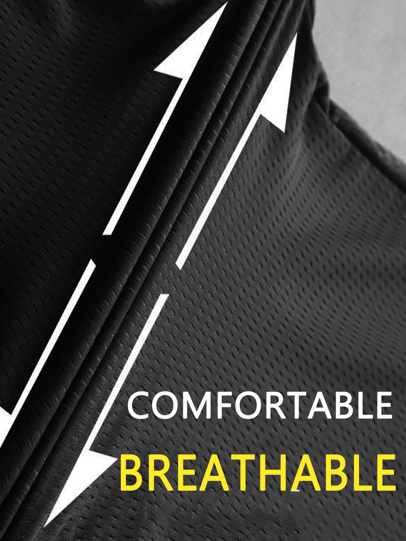 Hidkat Men's Capri Pants 3/4 Long Jogger Sport Shorts,Workout/Gym/Yoga/Beach Shorts Quick Dry with Zipper Pockets Black