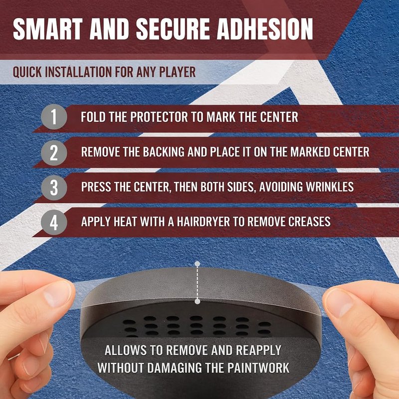Padel Protector Transparent Padel Frame Tape Two Pack - Edge Protector Durable with Rough Finish for Extra Protection 1.38x14.57in. 35 x 370 mm.