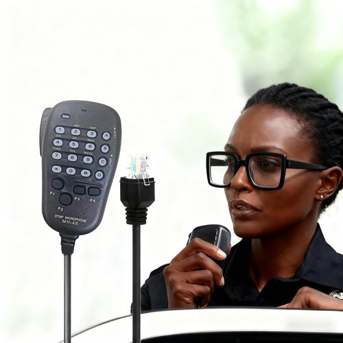 MH-48 MH-48A6J Handheld Mobile Microphone Speaker Mic with Button for Yaesu FT-8900R FT-7900R FT-8800R FT-7800R FT-7100 FT-2900 FT-2800 FT-1900 FT-1500M Mobile Radios 6-Pin