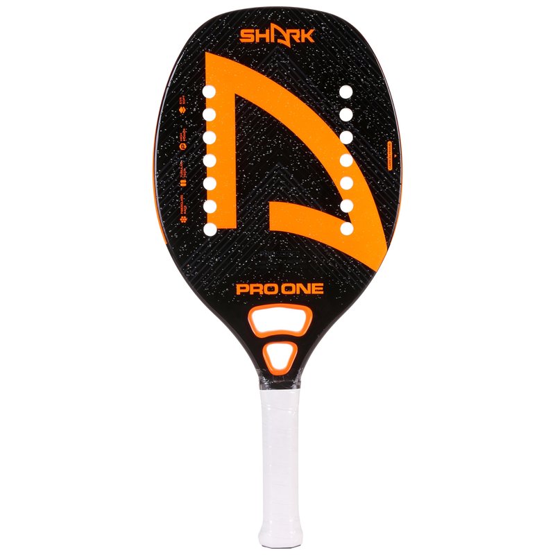 Shark Pro One - Professional Beach Tennis Racket | Carbon Frame, Fiberglass Face | Intermediate Level Players