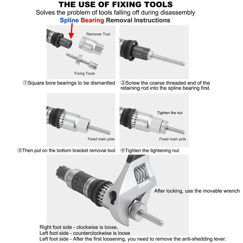 SONZUIA Bicycle Bottom Bracket Removal Tool Compatible with Shimano/ISIS Bottom Bracket Tool 20-Tooth