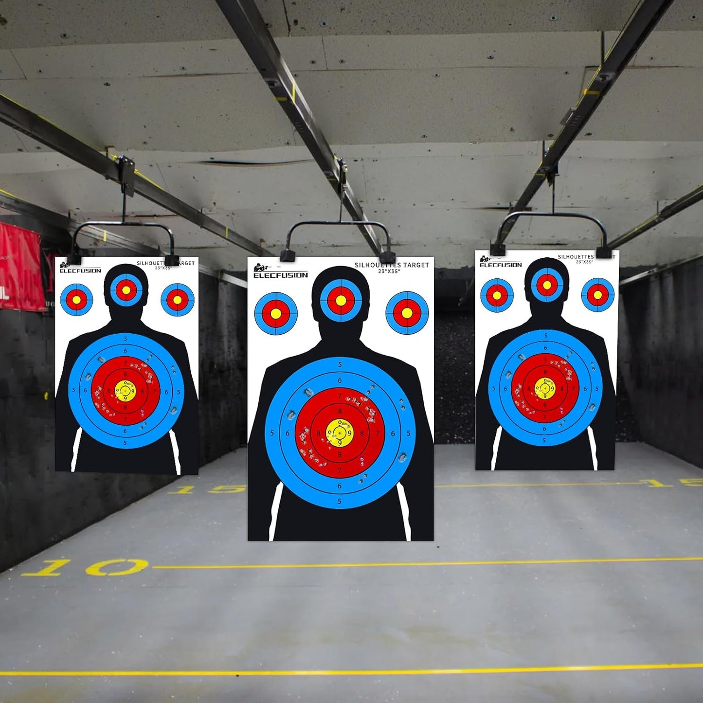 Silhouette Shooting Targets - 23X35 Inch Paper Targets for Indoor/Outdoor Shooting Ranges | Ideal for Handguns, Rifles, and Airsoft Guns