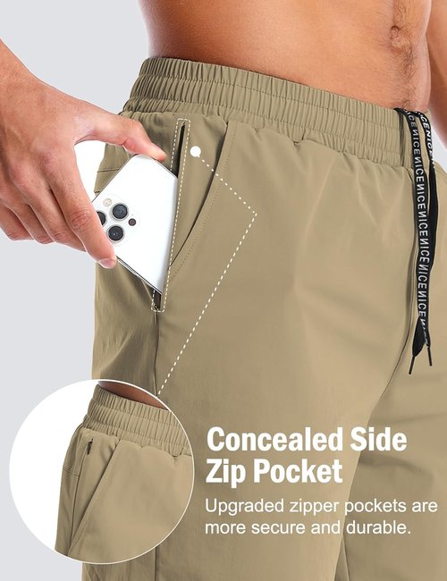 Aolesy Men's Running Shorts - Quick Dry Athletic Gym Shorts with Pockets | 5''/7'' Sizes Available