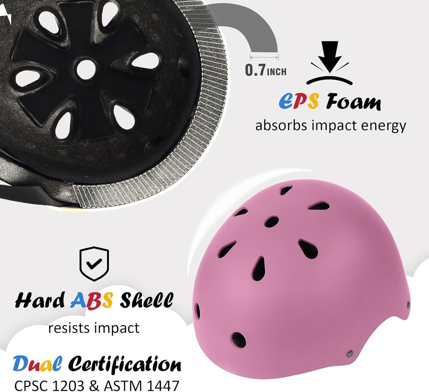 Skiennix Kids Bike Helmet - Adjustable Multi-Sport Design | Fits Toddlers to Youth, 3 Sizes Available