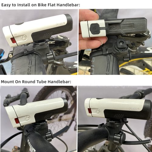 NELboNs Bike Light Mount Compatible with T rek Bon Trager Ion Pro RT Light Tension Strap Mount for Bike Out Front Handlebar Adjustable Headlight Flashlight Holder