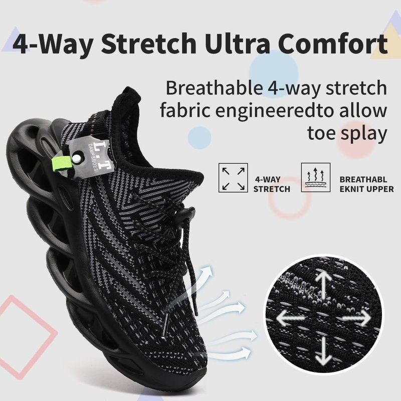 GLYGML Kids Shoes for Boys Girls Running Tennis Sneakers Athletic Walking Gym Sports Lightweight Breathable for Toddler/Little Kid/Big Kid All Black Size 3