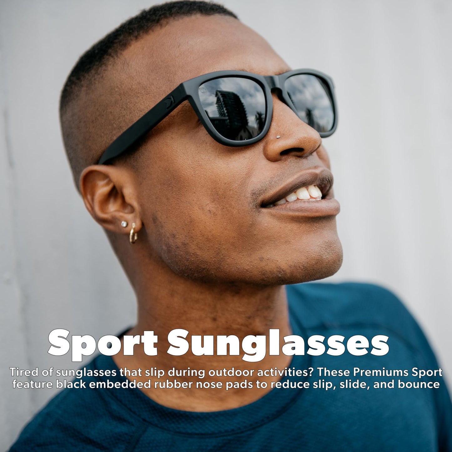 Knockaround Square Polarized Sunglasses for Men & Women - UV400 Protection