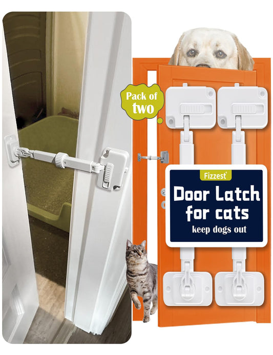 Fizzest Pet Door Latch Prop，Door Latch for Cats Keep Dogs Out，Kitty Door for Interior Door，Door Opener for Cats