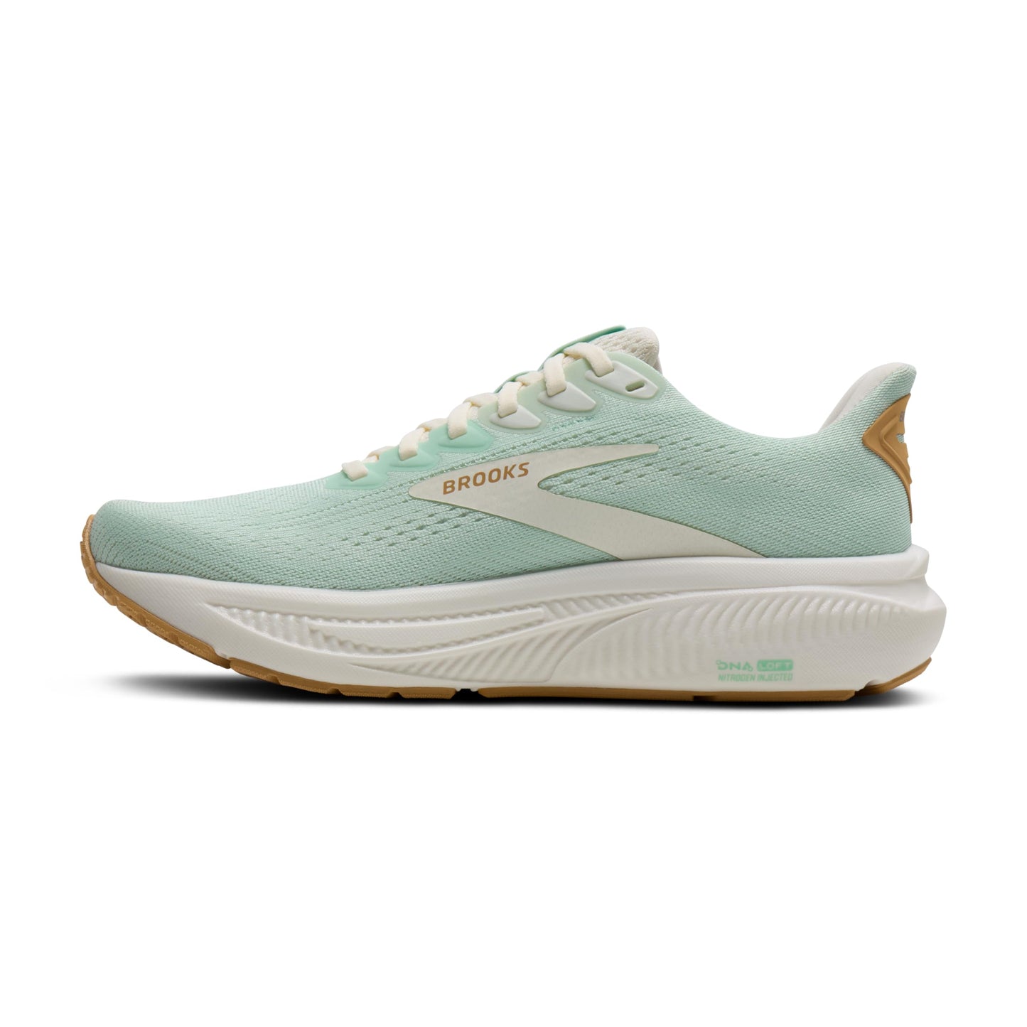 Brooks Women’s Ghost 17 Neutral Running Shoe - Honeydew/Coconut/Taffy - 9 Medium