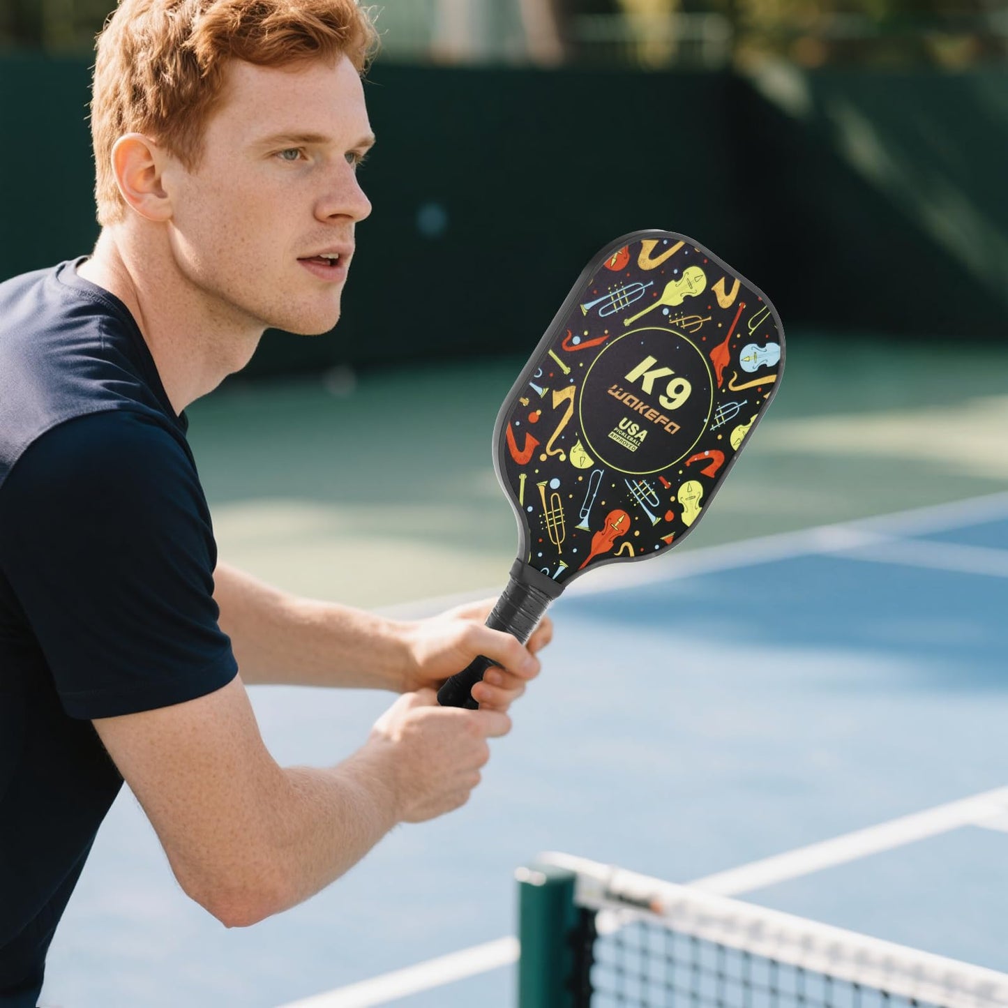 DUJORM Pickleball Paddles Set of 2 USAPA Approved Fiberglass Surface, Pickleball Paddles with 2 Paddles and 4 Balls, for Men Women with Carring Bag