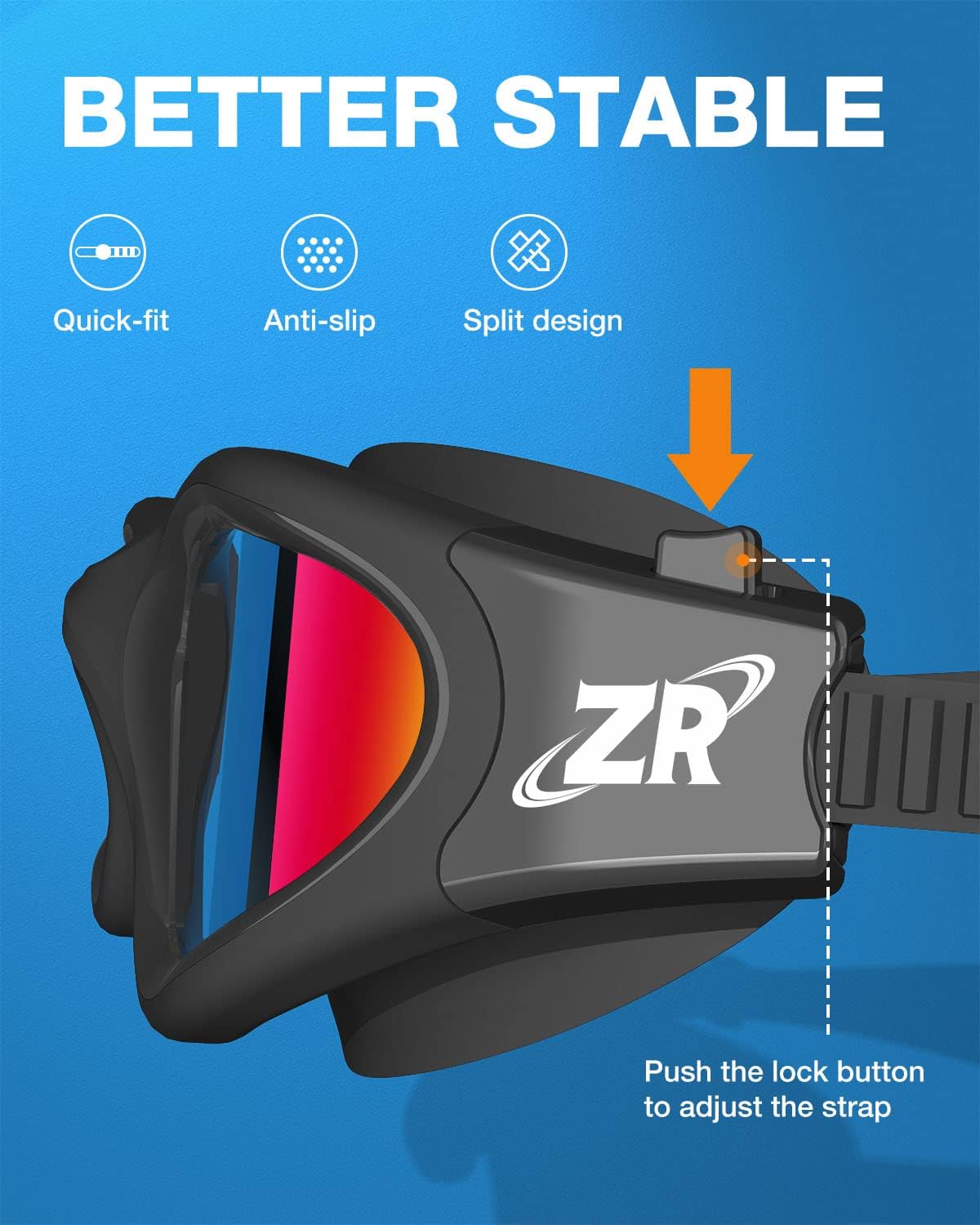ZIONOR Swim Goggles - Upgraded G1 Polarized Anti-Fog Design for Adults | Perfect for Men & Women