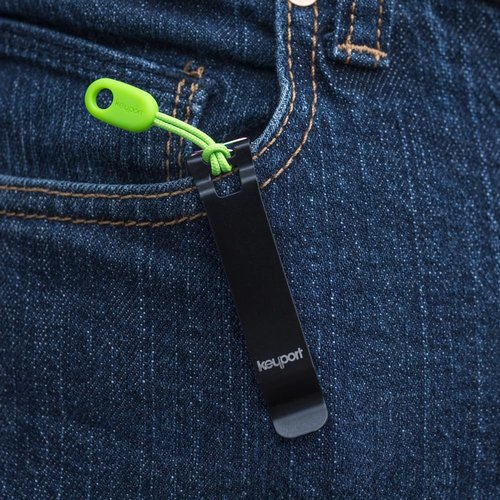Keyport KO (Key Organizer) Pocket Clip - Detachable Deep Carry Pocket Clip Exclusively for Modular Keyport Pivot & Slide Key Holders - NOT Compatible with Anywhere Tools or Individual Modules (Black)