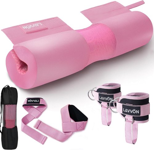 **Skiennix Barbell Squat Pad Set - Anti-Slip Nylon Padding for Comfort | Thick Foam for Squats & Lunges**