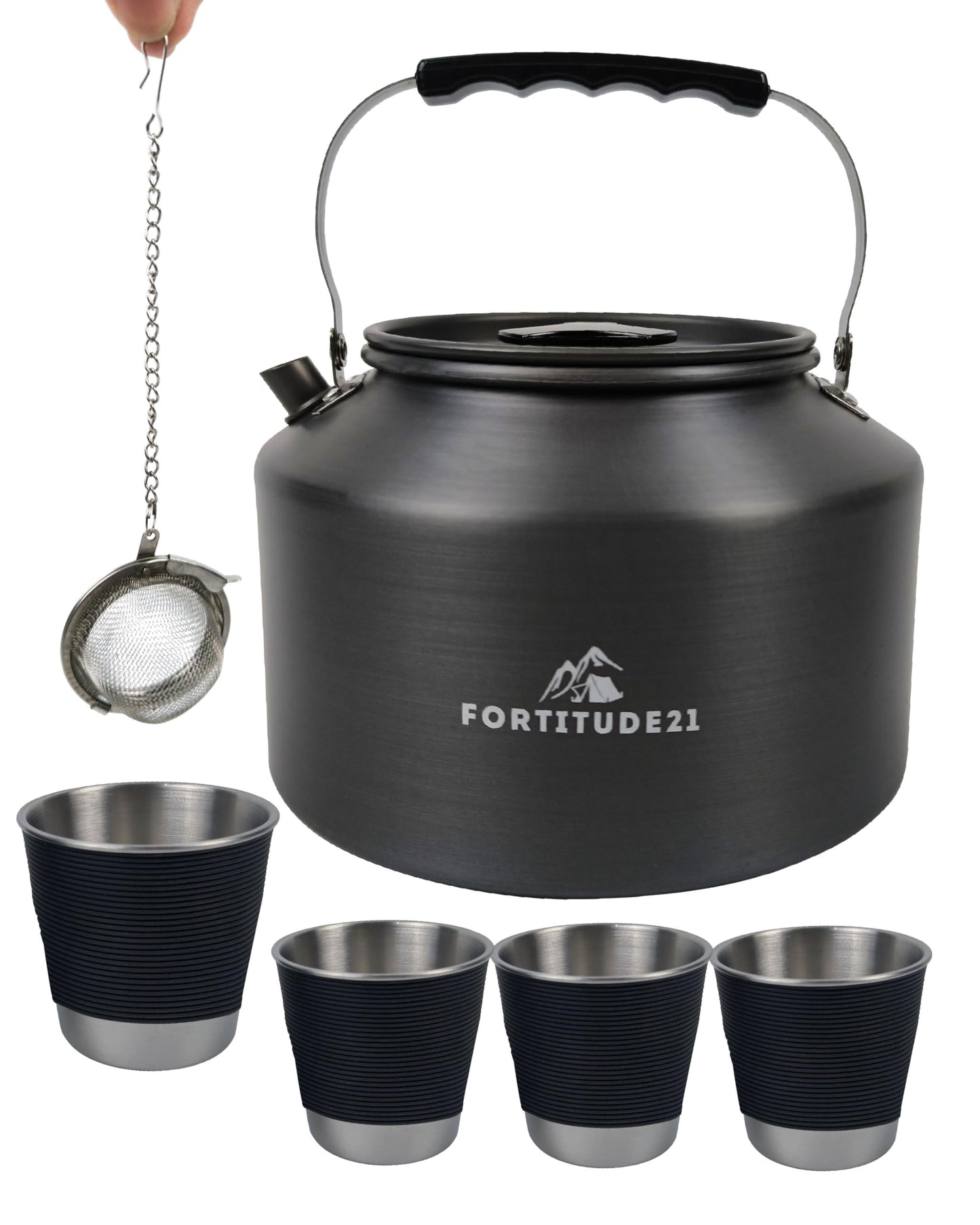 Tea Kettle for Stovetop, 2.2L Teapot for Boiling Water, Camping Kettle for Stove Top, Coffee and Water Kettle for Stovetop Use, Camp Kettle for Tea Brewing