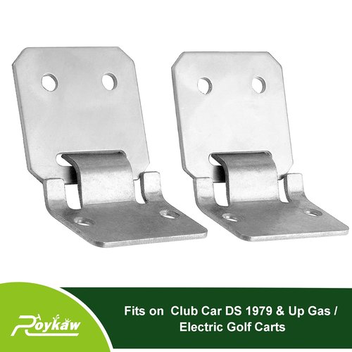 Roykaw Club Car DS Seat Hinge Plate Male & Female Kit for 1979-up Gas/Electric Golf Cart Models, Replaces OEM # 1012412, 1011652