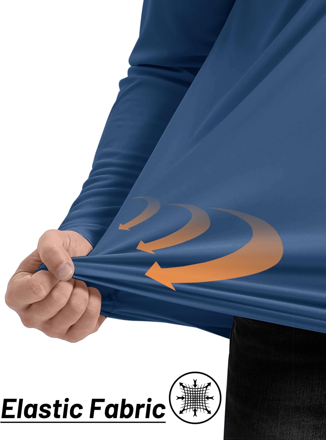 TACVASEN Men's Long Sleeve Athletic Shirt - UPF 50+ Sun Protection Rash Guard | Ideal for Outdoor Running