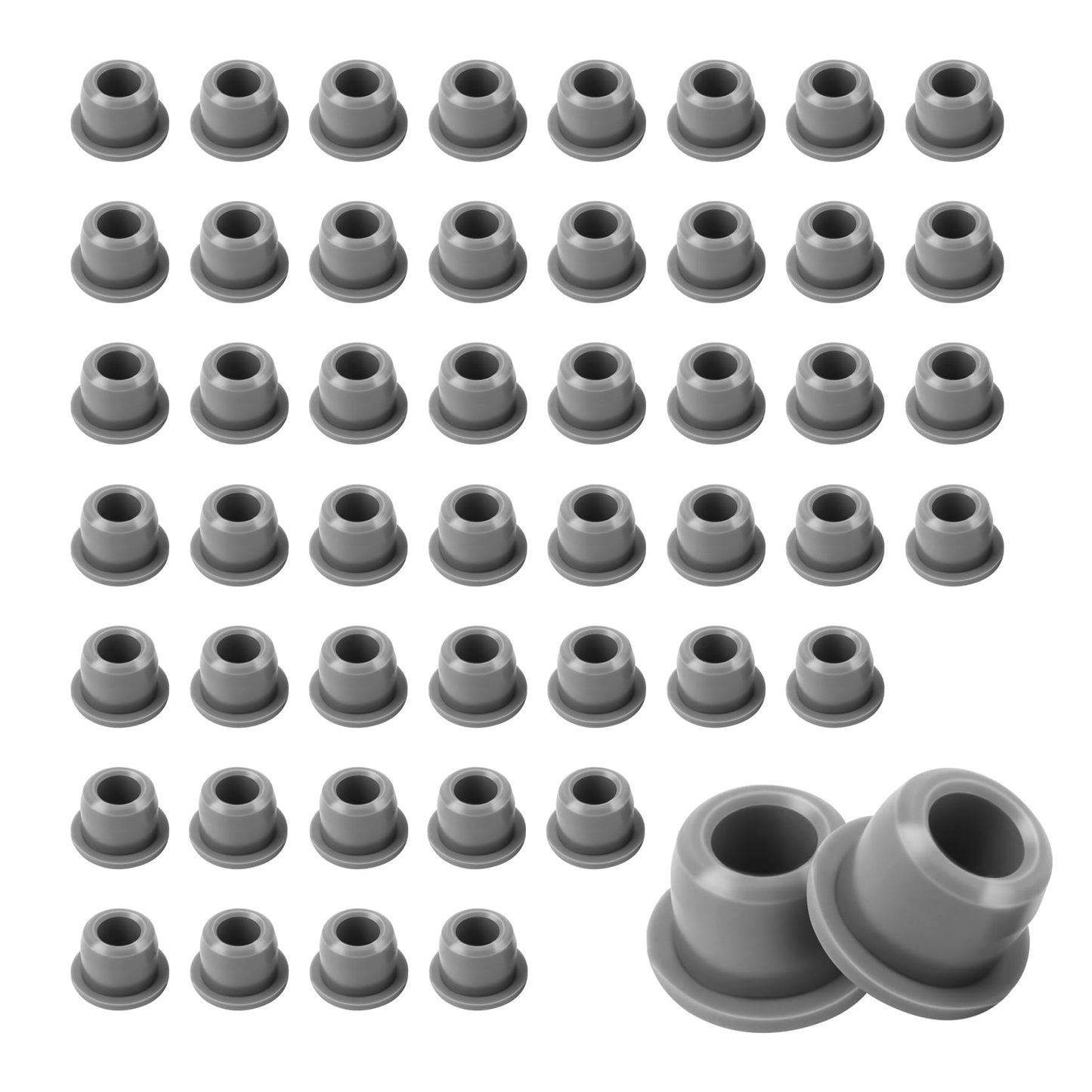 50 Pcs Golf Cart Bushing, Replace for 102956201 1022874011, Compatible with Club Car Precedent Control A Arms and Front Leaf Spring, Gray