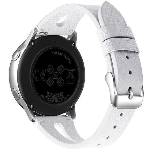 Lamshaw Compatible with WHOOP 4.0 Bands with Case bands, Slim Vintage Leather Strap Replacement Compatible with WHOOP 4.0 (White)