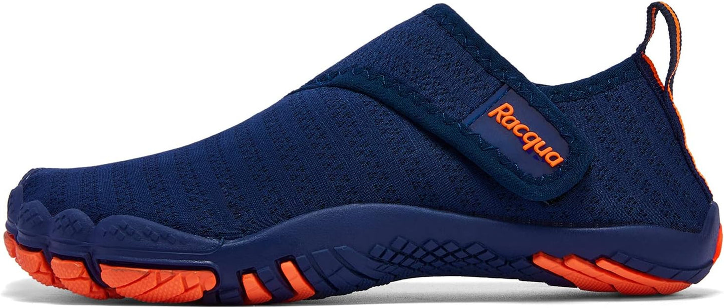 Racqua Kids' Quick Dry Water Shoes - Lightweight Barefoot Aqua Swim Shoes | Toddler to Big Kid Sizes