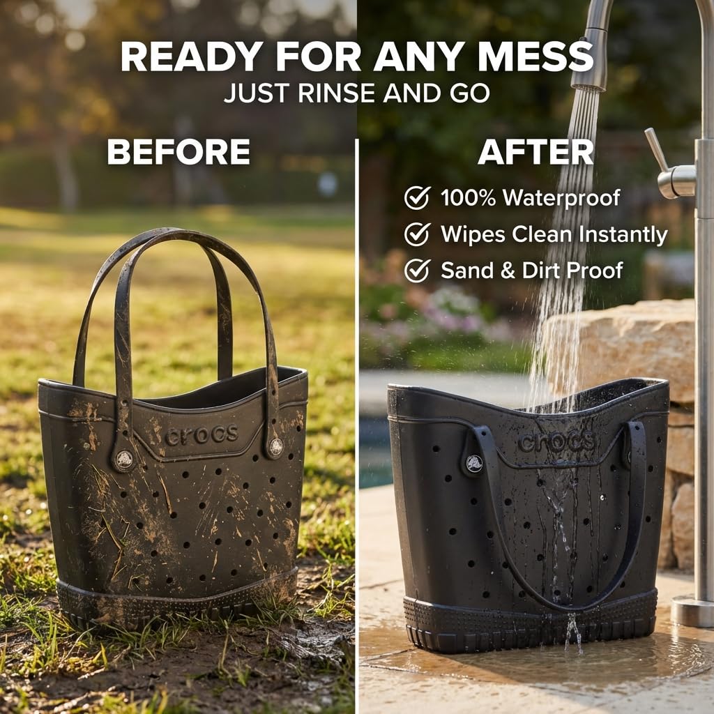 Crocs Classic Medium Tote Bag | Durable | Washable | Waterproof, Dreamscape