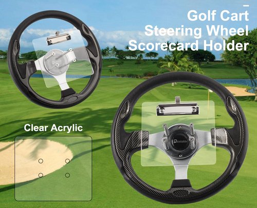 Dewkake Golf Cart Scorecard Holder with Pencil Holder for Yamaha Club Car EZGO Golf Cart