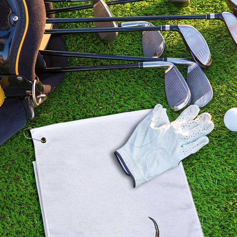 Style In Print Golf Towel German Shorthaired Pointer Cotton Bag Accessories White