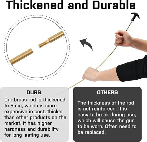 GLORYFIRE Gun Cleaning Kit - Universal Gun Brushes & Elite Brass Rods | Essential Hunting Gear