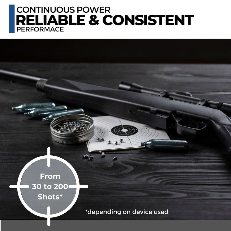 ICO 10pcs 12 Gram Co2 Cartridges Non-Threaded, CO2 cartridges BB Gun, CO2 BB Pistol, Airsoft Pistol, and Paintball Markers