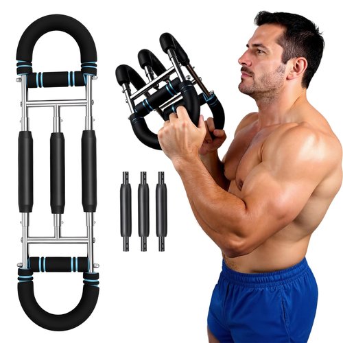 BestYiJo Twister Arm Trainer - Adjustable Resistance (83-132lbs) with Triple Spring System | Arm Exercise Equipment for Home Gym & Upper Body Workout | Chest & Forearm Strengthener