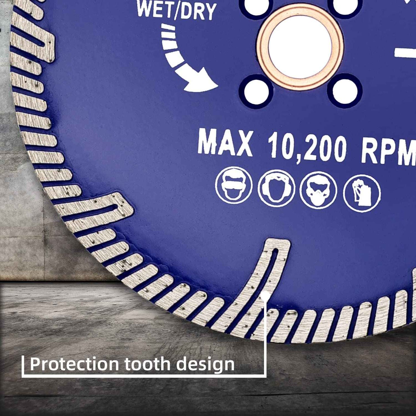 OSECH 6" Granite Cutting Blade 6" Diamond Turbo Blade for Concrete Masonry Brick Stone