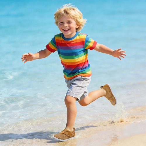 LeIsfIt Toddler Water Shoes - Breathable Quick-Dry Aqua Socks for Boys & Girls | Ideal for Beach & Pool