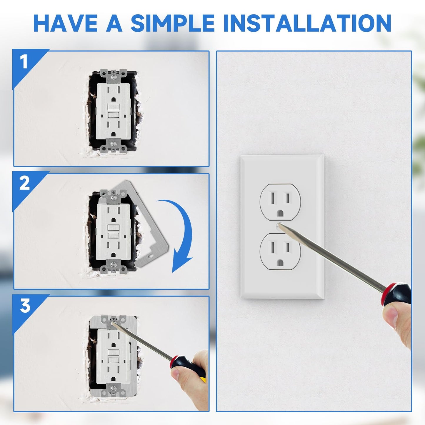 20 Pcs Wall Plate Spacer,Spacers for Electrical Outlets, Metal Flush Fit Device Leveling Plates for Electrical Outlet Repair, Fix Loose Outlets and Electrical Boxes