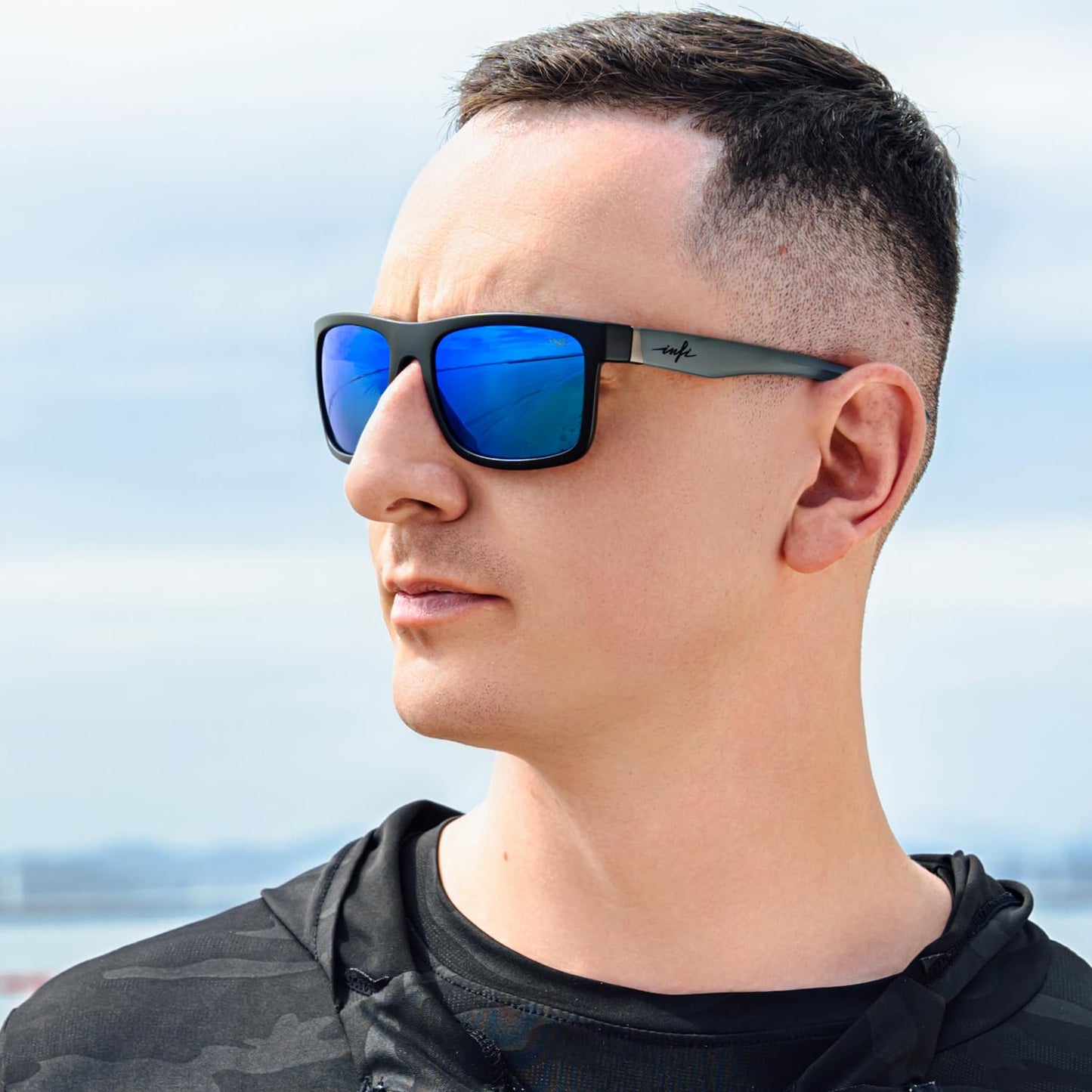 INFI Fishing Polarized Sunglasses for Men Driving Running Hiking Sport Mirrored Glasses UV400 Protectiont