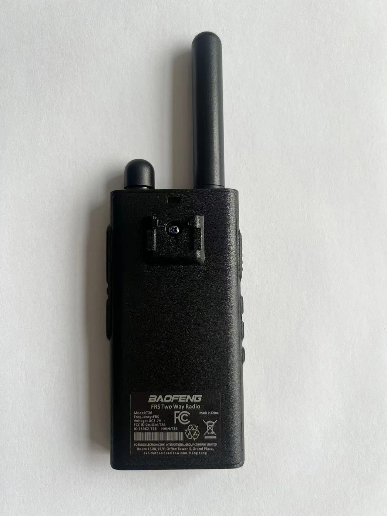 Baofeng T26 Walkie Talkies Long Range, Rechargeable Li-ion Battery 16 FRS Channel Two Way Radios with Earpieces for Adults, Handheld Mini Compact Walky Talky with Type-C Charging
