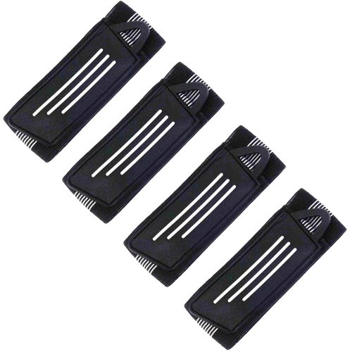 Kasteco 4 Pack Elastic Bike Bicycle Ankle Leg Riding Puttee Cycling Safety Bind Pant Bands Clip Strap Belt Fully Adjustable for Cycling, Jogging, Camping
