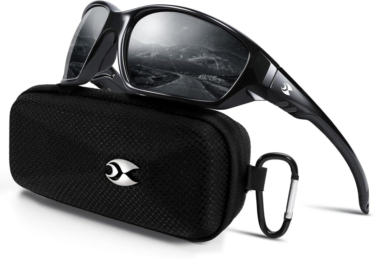 Suoso Polarized Sports Sunglasses for Men & Women - UV400 Protection Wrap Around Goggles for Fishing & Driving