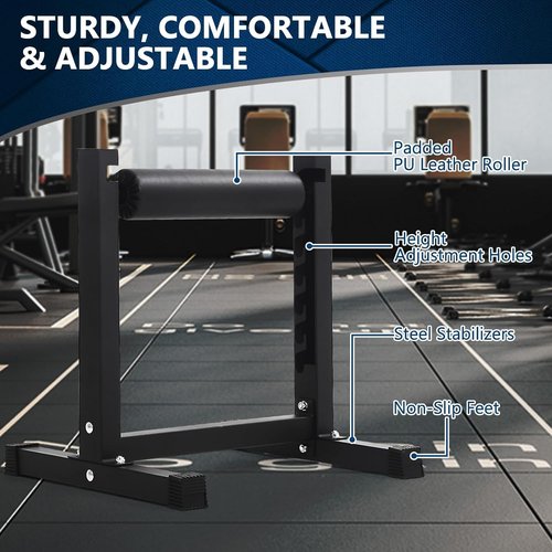 7-Level Adjustable Split Squat Stand Roller - Professional Grade Bulgarian Squats & Single-Leg Lunge Equipment for Enhanced Lower Body Strength Training