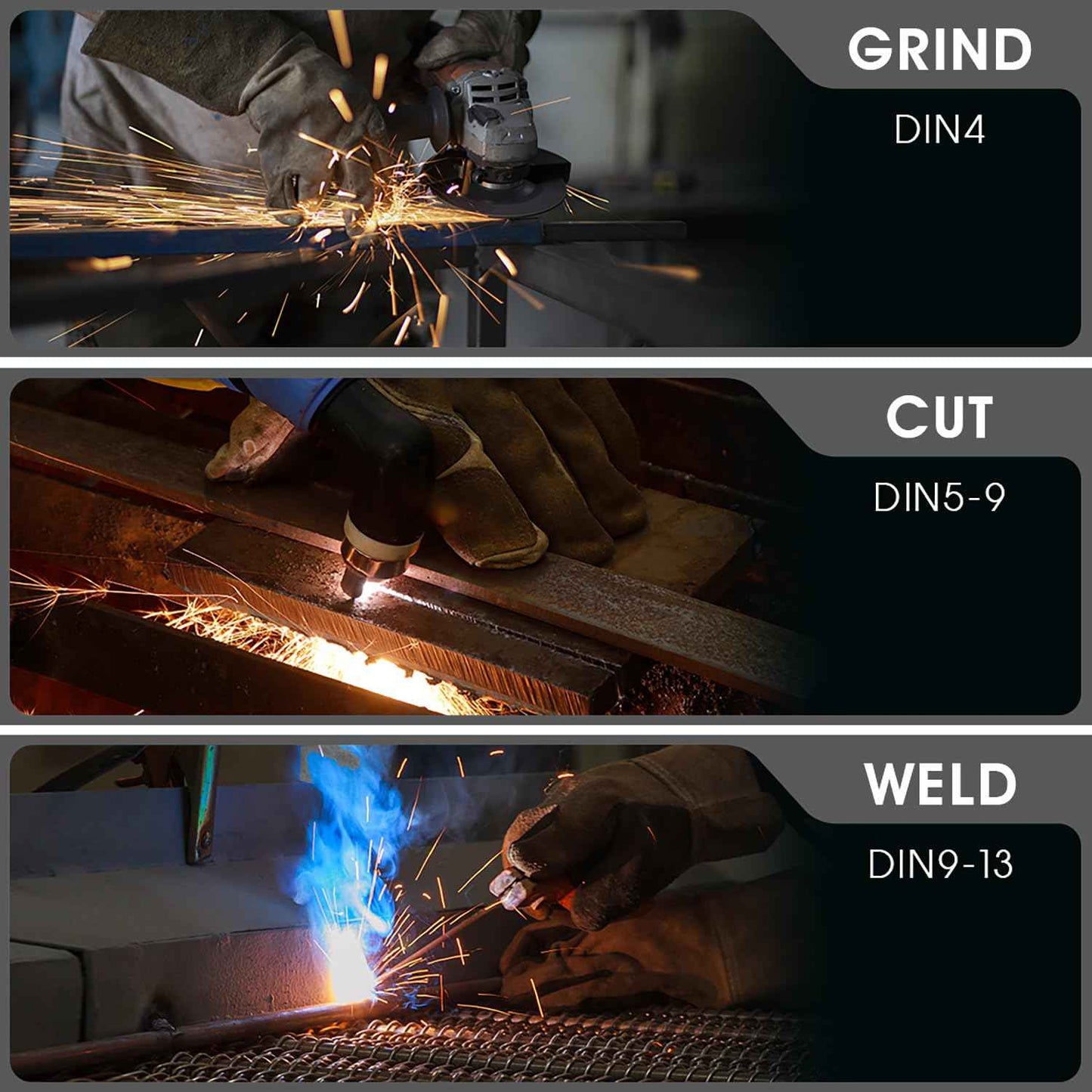 ANDELI Welding Helmet,Panoramic 180° 3.94"X3.74"Large Viewing True Color Solar Powered Auto Darkening Welding Helmet with Side View 4 Arc Sensor 4/5-8/9-13 Welder Mask Moner